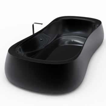 ZAD Italy Rounded Adamantx® freistehende ergonomische Badewanne, italienisches Luxus-Design für Ihr Traumbad