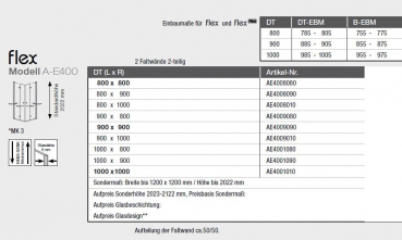 GEO Eckeinstieg Eckdusche A-E400 maw flex