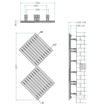 Edelstahl-Heizkörper Diamond von accuro-korle Design