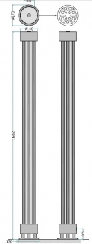 Edelstahl-Heizkörper Oasis von accuro-korle Design