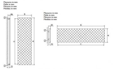 Quilt Inox natural Designheizkörper Heizkörper von Deltacalor