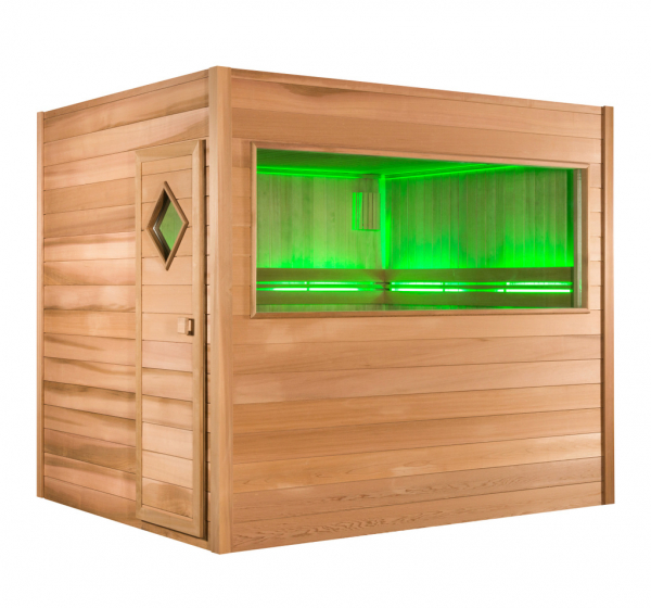 Alpha Industries Wellness Sensations Chaleur Outdoor Außensauna für 3-6 Personen, Wellness in Ihrem Garten