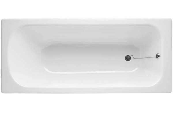 Bleu Provence Classe Einbaubadewanne aus Gusseisen emailliert in Titanium, Design für Ihr Traumbad