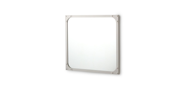 Bleu Provence Industrial Designspiegel Metall 90 x 60cm zur Wandmontage, Retro-Design für Ihr Traumbad