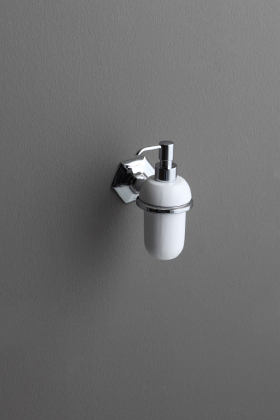 Bleu Provence Lux Keramik Seifenspender zur Wandmontage, Retro-Design für Ihr Traumbad