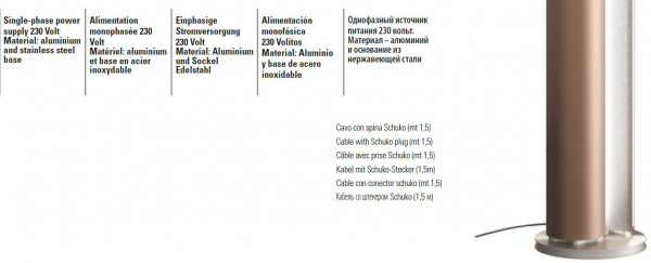 Caleido Designheizkörper Stilus double exklusiver Elektro-Standheizkörper mit LED-Beleuchtung