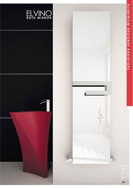 Carisa Designheizkörper Elvino Bath Spiegelheizkörper Badheizkörper Aluminiumheizkörper, modernes Design für Ihr Zuhause