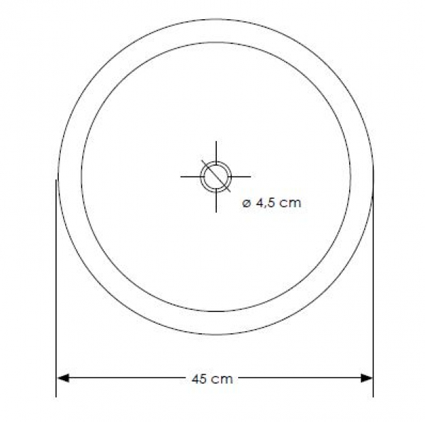 Cipi Cylinder eklusives Stand-Waschbecken aus Marmor