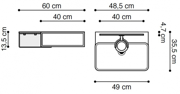 Dansani Badmöbelset Calidris Frame small, Einrichtungsbeispiel 16