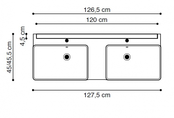 Dansani Badmöbelset Calidris Frame D, Einrichtungsbeispiel 3