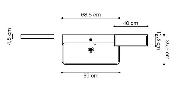 Dansani Badmöbelset Calidris Frame small, Einrichtungsbeispiel 5