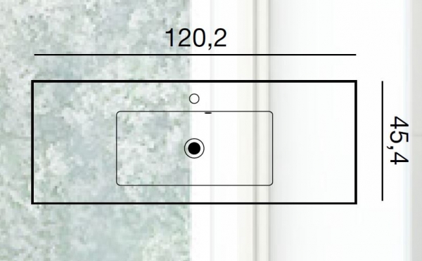 Dansani Luna Badmöbelset Minore 120