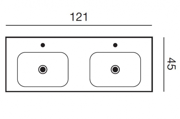 Dansani Luna Badmöbelset Menuet D 120