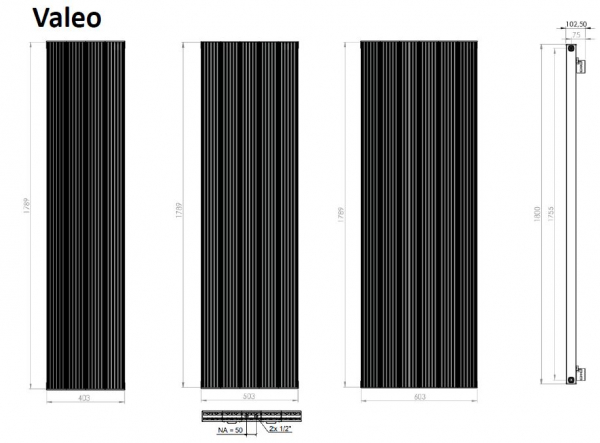 Eucotherm Aluminium-Heizkörper Valeo