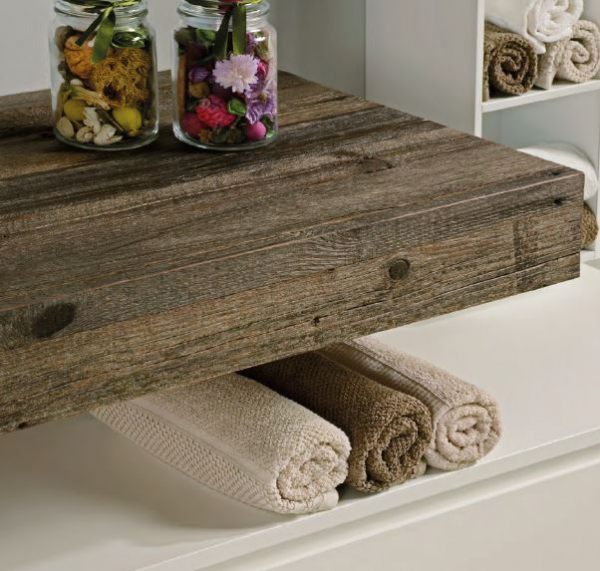 Roma Badmöbelset 10|120+120 cm Wood Revive von Euro Bagno