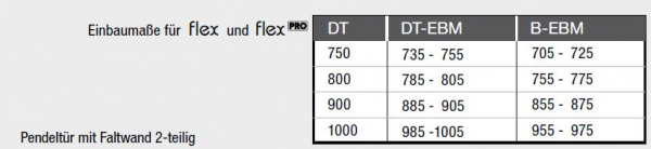 GEO maw flex A-E140/A-E410 Duschkabine Eckeinstieg mit 1 Faltwand und 1 Schwenktür Eckdusche