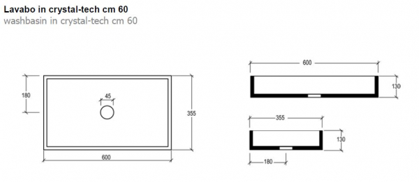 Box Standwaschbecken 60 von GSG Ceramic Design