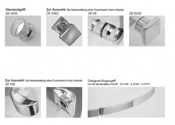 GEO maw flex A-E130/A-E310 Duschkabine Eckeinstieg mit 2 Schwenktüren und 1 Fixteil Eckdusche