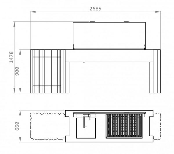 GlammFire Barbecue La Bohème Gartengrill, Designgrill für Ihren Wohnraum