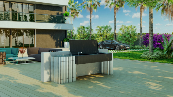 GlammFire Barbecue La Bohème Gartengrill, Designgrill für Ihren Wohnraum