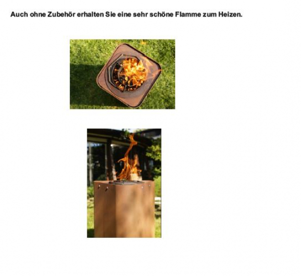 Globe fire Gartengrill Patuha Pelletgrill Pelletofen Outdoor-Ofen Cortenstahl