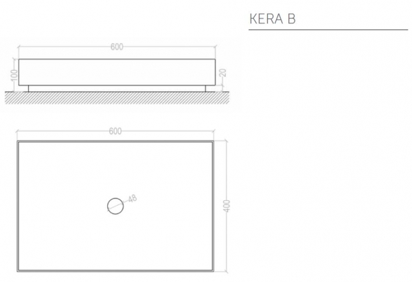 Graziano radiators Waschbecken Kera B aus rostfreiem Edelstahl, italienisches Design für Ihr Traumbad