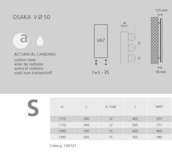 Graziano radiators Osaka V Badheizkörper Handtuchheizkörper italienischer Designheizkörper, exklusives Design für Ihr Traumbad