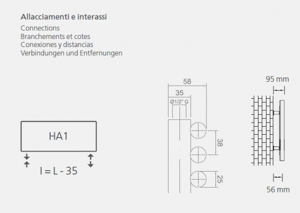 Graziano radiators Without Badheizkörper Handtuchheizkörper italienischer Designheizkörper, exklusives Design für Ihr Traumbad