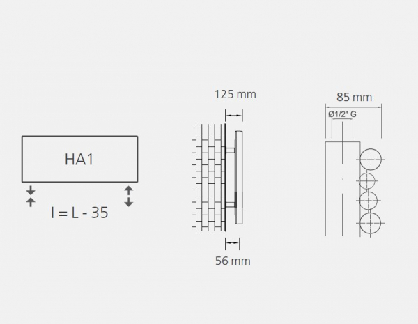 Graziano radiators Designheizkörper Drappeggio O, exklusives Design für Ihren Wohn(t)raum