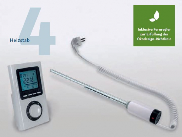 HSK Elektroheizkörper Line mit Heizstab 4 Handtuchheizkörper Badheizkörper mit Aussparungen für Handtücher