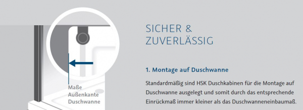 HSK Favorit Plus Drehpunkttür optional mit Seitenwand, auch verkürzt