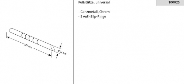 HSK Fußstütze Universal für Dusche und Bad