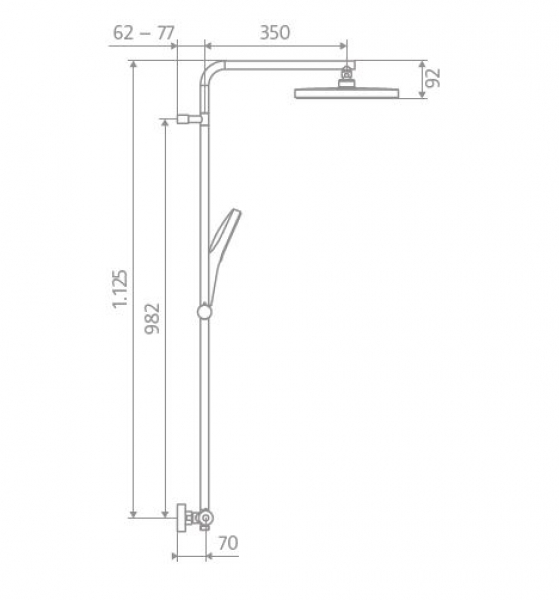 HSK RS Slim Thermostat Duschset Shower-Set Dusche