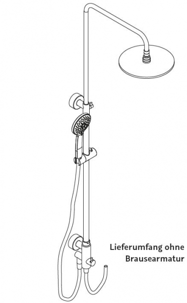 HSK Shower-Set Duschset RS 200 Universal ohne Armatur