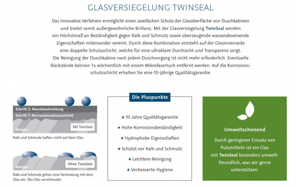 HSK Exklusiv Schwenktür Drehtür für Nische