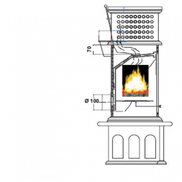 Herculina XXL Kaminofen Holzofen Ofen von Globe fire