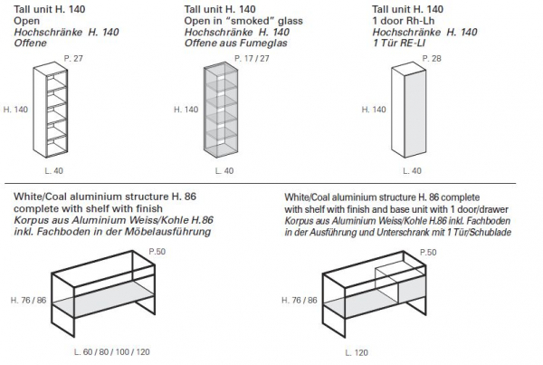 Idea Aqua Badmöbelset Dogma d.01 exklusives und elegantes Badezimmer-Waschtisch-Set