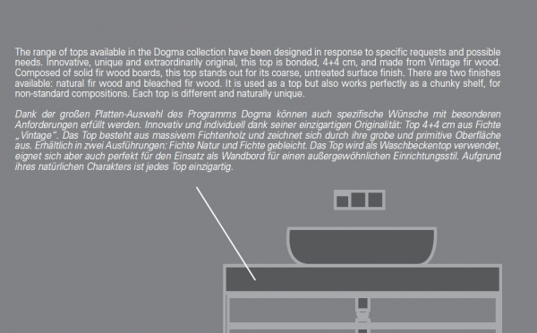 Idea Aqua Badmöbelset Dogma d.01 exklusives und elegantes Badezimmer-Waschtisch-Set