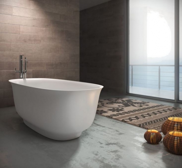 Idea Aqua Badewanne Disenia Wave freistehend aus CRISTALPLANT®