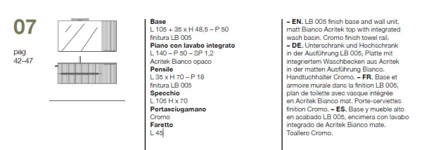 Idea Blob Badmöbelset Smyle 07 modernes und elegantes Badezimmer-Waschtisch-Set