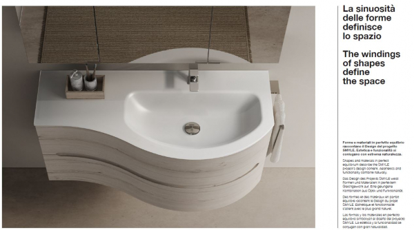 Idea Blob Badmöbelset Smyle 09 modernes und elegantes Badezimmer-Waschtisch-Set