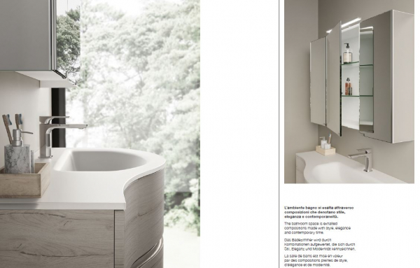Idea Blob Badmöbelset Smyle 09 modernes und elegantes Badezimmer-Waschtisch-Set