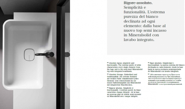Idea Badmöbelset Form J6 exklusives und elegantes Badezimmer-Waschtisch-Set