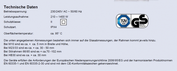 Slim-Line Buchstaben Heizelement von Infranomic