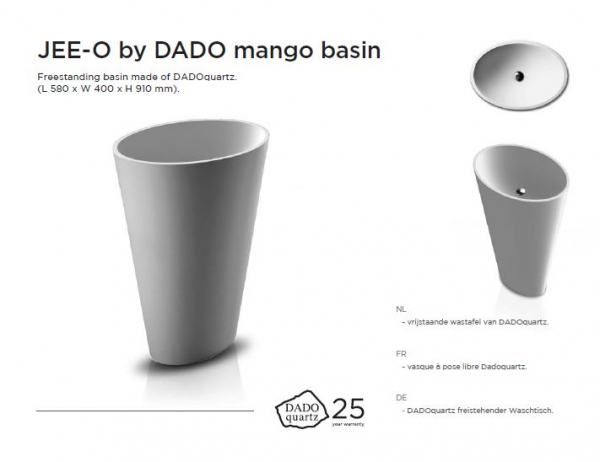 Jee-O Standwaschbecken mango basin Stand-Waschbecken