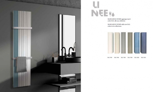 Margaroli Linee Aluminium-Designheizkörper mit planen Paneelen
