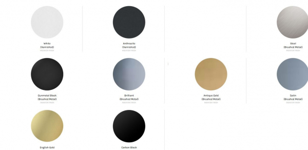 Margaroli T'Onda Aluminium-Designheizkörper gerundet