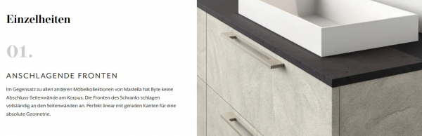 Mastella Byte 01 Badmöbelset modernes Design aus Italien