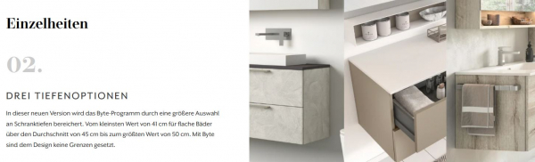 Mastella Byte 02 Badmöbelset modernes Design aus Italien