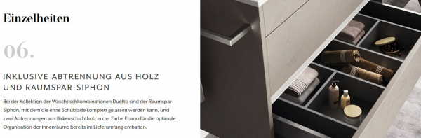 Mastella Duetto 50 Badmöbelset 03 modernes Design aus Italien